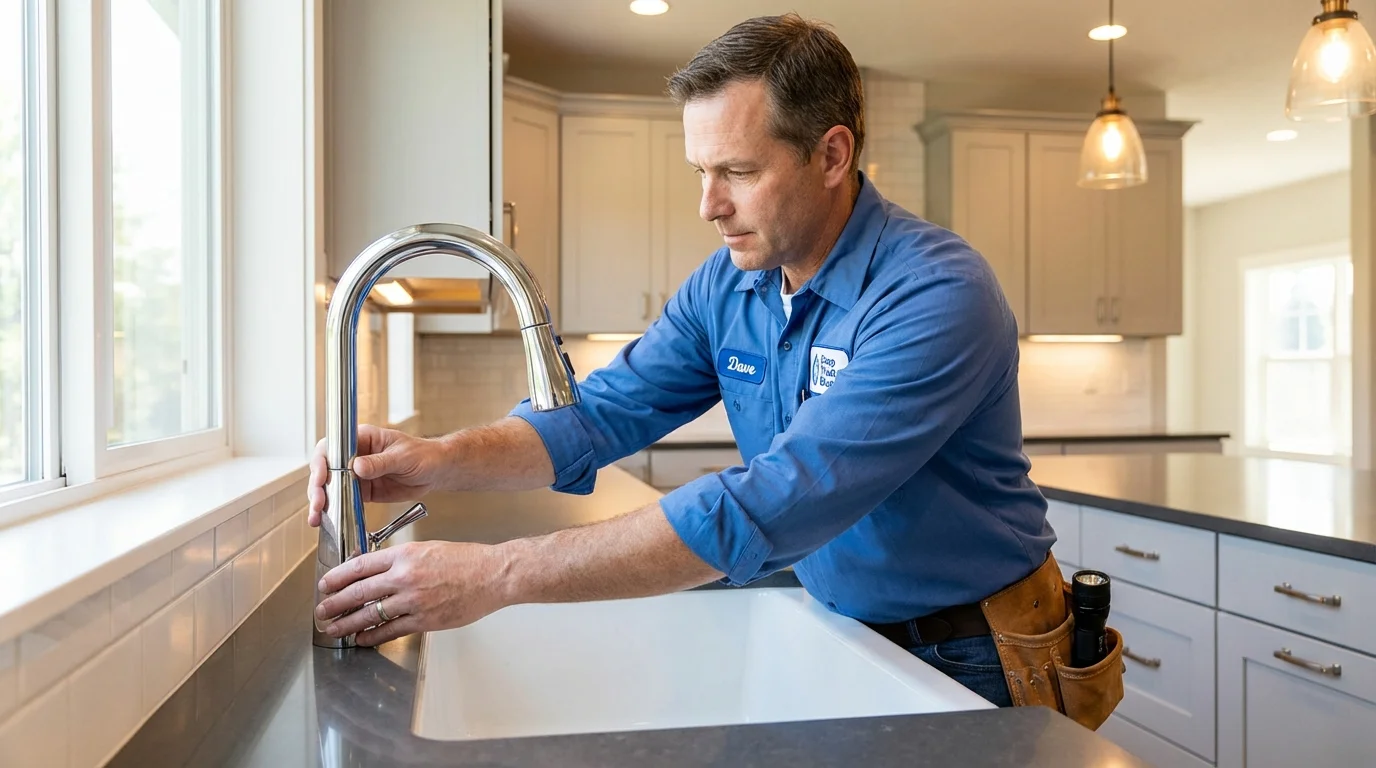 Kitchen faucet installation by Johns Plumbing LLC in Yerington
