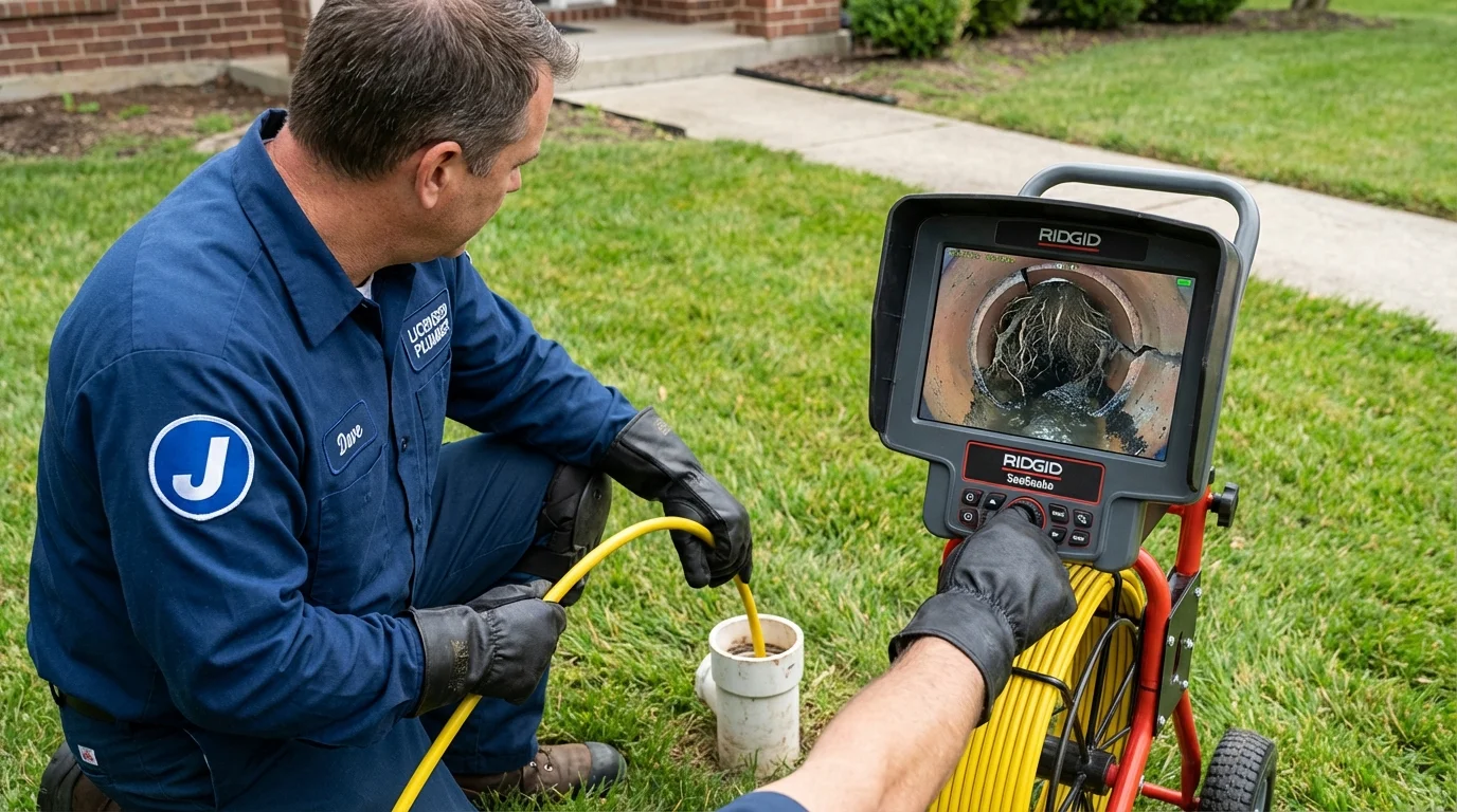 Sewer camera inspection being performed by Johns Plumbing LLC in Yerington